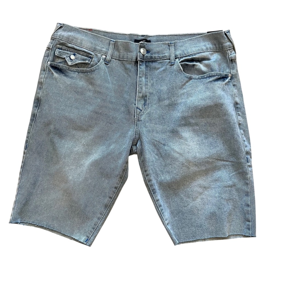 True Religion Mens Ricky Relaxed Straight Denim Shorts Light Breezy Wash 40 NWT